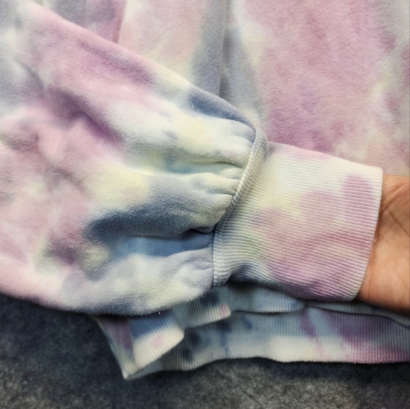Spiritual Gangster Tie-Dye Cowl Neck Sweater - Pastel Hues - Picture 7 of 11